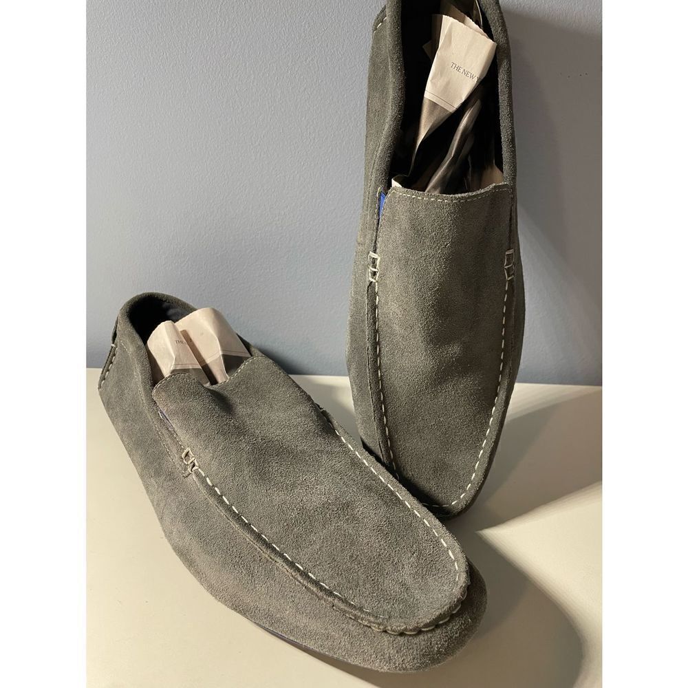 Joseph Abboud Grey Justin Driving Loafers Sz 12